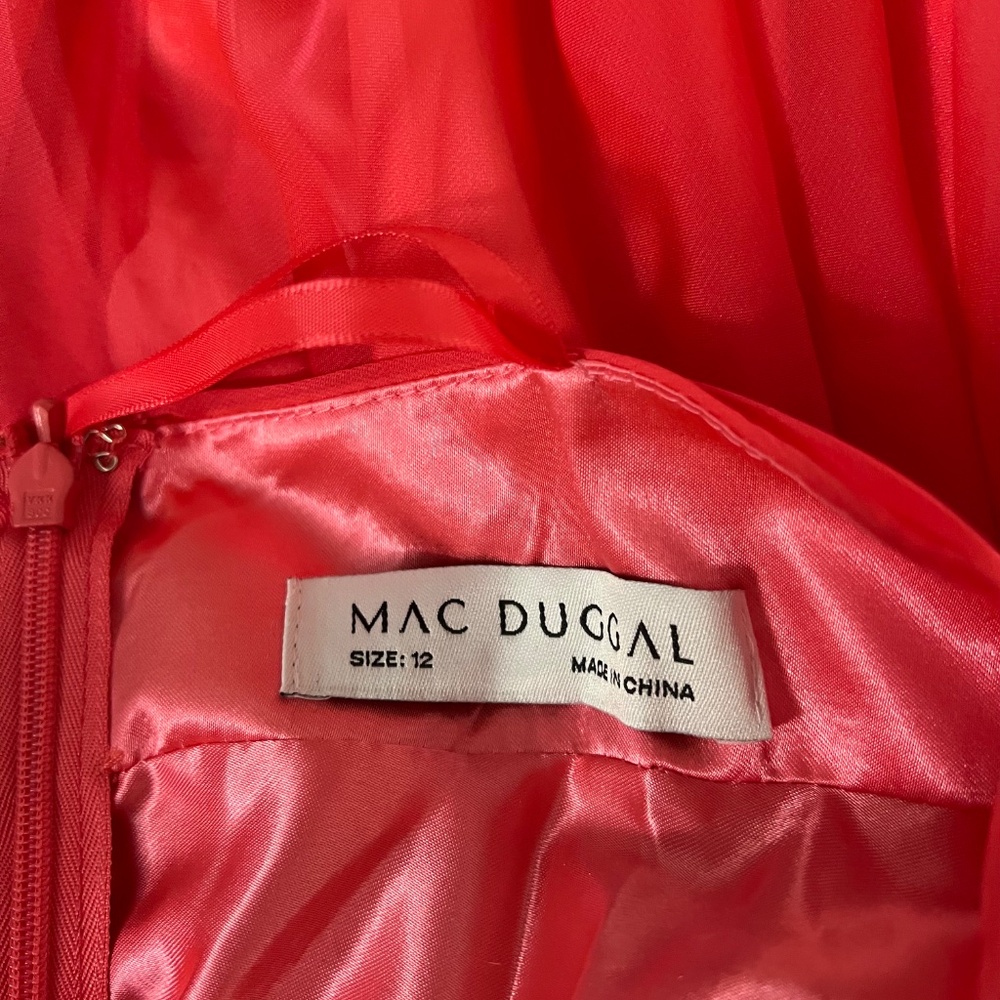 Mac Duggal One Shoulder Lace Up Dress 67941 - Picture 8 of 11